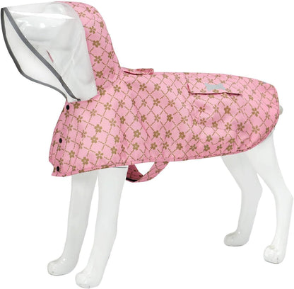 Waterproof Dog Raincoat, Adjustable Reflective Lightweight Pet Rain Clothes with Poncho Hood (Large, Yellow) - Image 10