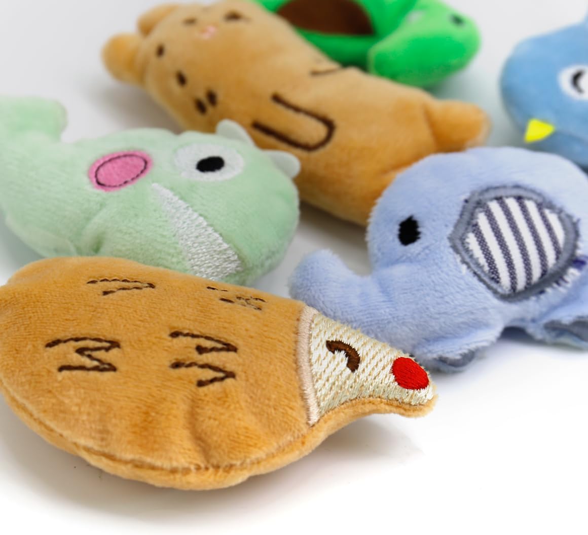 Bite resistant catnip stuffed mouse toy for interactive indoor play.