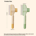 Kruggo self cleaning pet comb stainless steel teeth close up