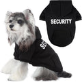 BAOBICUTE dog basic hoodie black security variant front view