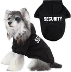BAOBICUTE dog basic hoodie black security variant front view