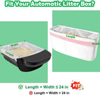 SZEE cat waste bags being placed inside automatic litter box drawer