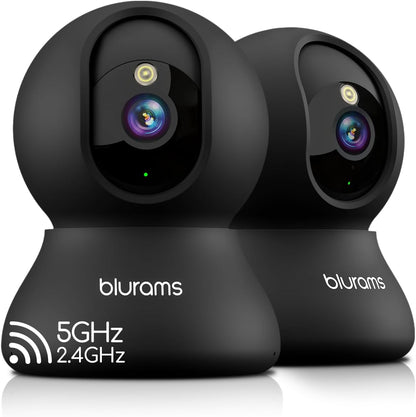blurams 5G Indoor Cameras for Home Security, 2K Pet Camera with Phone App, 360 degrees PTZ Home Cam w/Dual-Band WiFi6, 2-Way Talk, Free Human/Sound Detection, Motion Tracking, Night Vision, Works with Alexa - Image 1