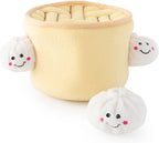 ZippyPaws Burrow- Interactive Dog & Puppy Toys for Boredom, Stimulating Pet Products to Keep them Busy, Hide & Seek Plush Puzzles, Squeaky Toy for Enrichment, For Small & Medium Dogs- Milk and Cookies - Image 15