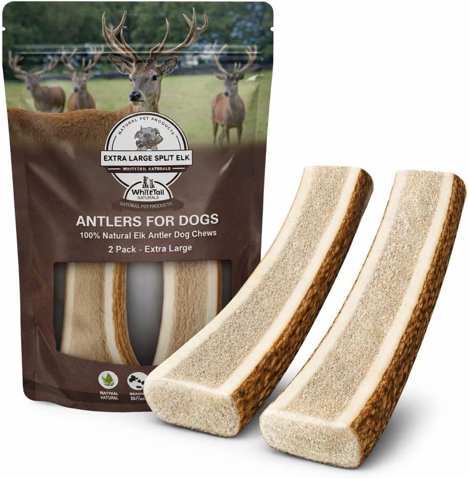 WhiteTail Naturals - Premium Split Elk Antlers for Dogs - (3 Pack Small to Medium) - All Natural, Dog Chew Bones - Naturally Shed, Cruelty-Free, Antler Chews - Image 13