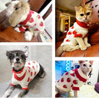 ANIAC small dog holiday pullover sweater back view detailing length
