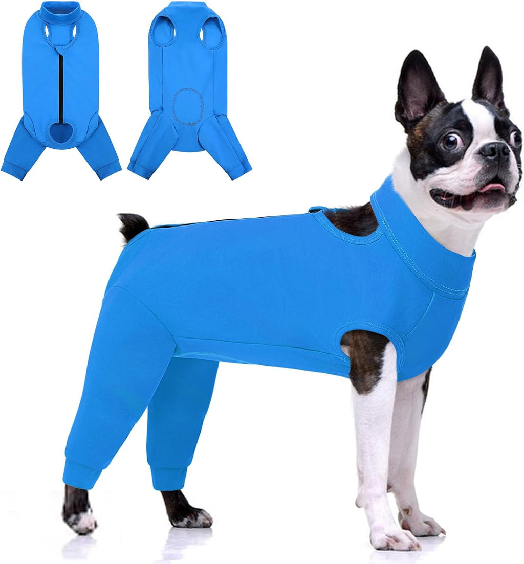KOESON Dog Recovery Suit Hind Leg, Recovery Sleeve for Female Male Dogs, Pet Leg Sleeve to Stop Licking, Pet Rear Leg Wound Cover, Dog Spay Onesie for Wound Heal Care - Image 10