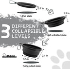 Rest-Eazzzy portable pet water bowl flat collapsed view for compact storage