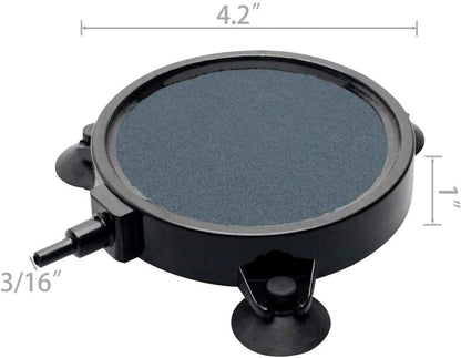 PINVNBY high temperature sintered carborundum air stone placed inside a fish tank.