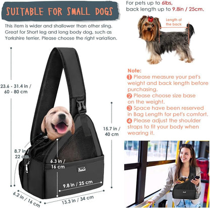 Close up of SlowTon dog carrier front storage pocket