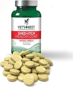 Vet's Best Healthy Coat 50 Chewable Tablets label ingredients closeup