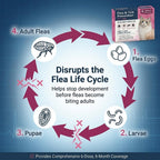 Nuzzleup monthly spot-on flea tick treatment six doses supply layout