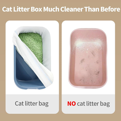 Side by side comparison of Petverse litter bag dimensions for smart boxes