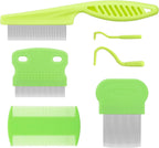 Cat & Dog Grooming Set - Fine Tooth Comb for Removing Dandruff Flakes & Hair (Blue) - Image 9