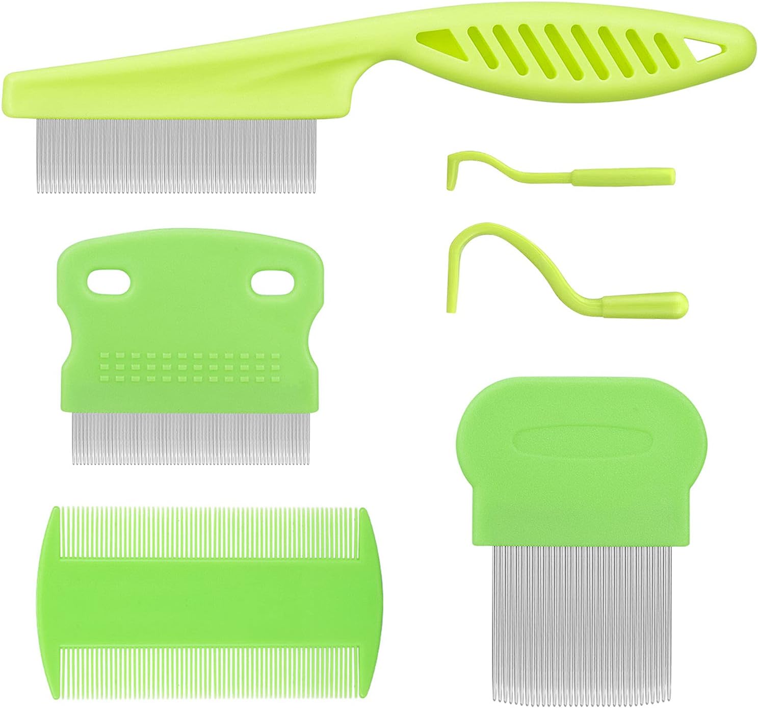 Cat & Dog Grooming Set - Fine Tooth Comb for Removing Dandruff Flakes & Hair (Blue) - Image 9