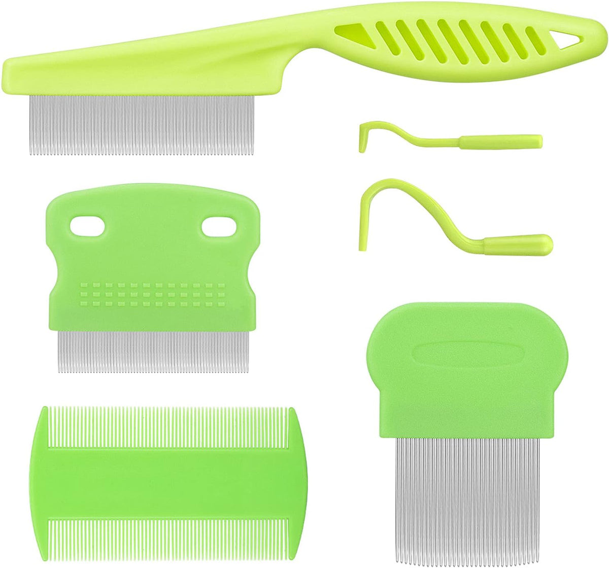 Cat & Dog Grooming Set - Fine Tooth Comb for Removing Dandruff Flakes & Hair (Blue) - Image 9