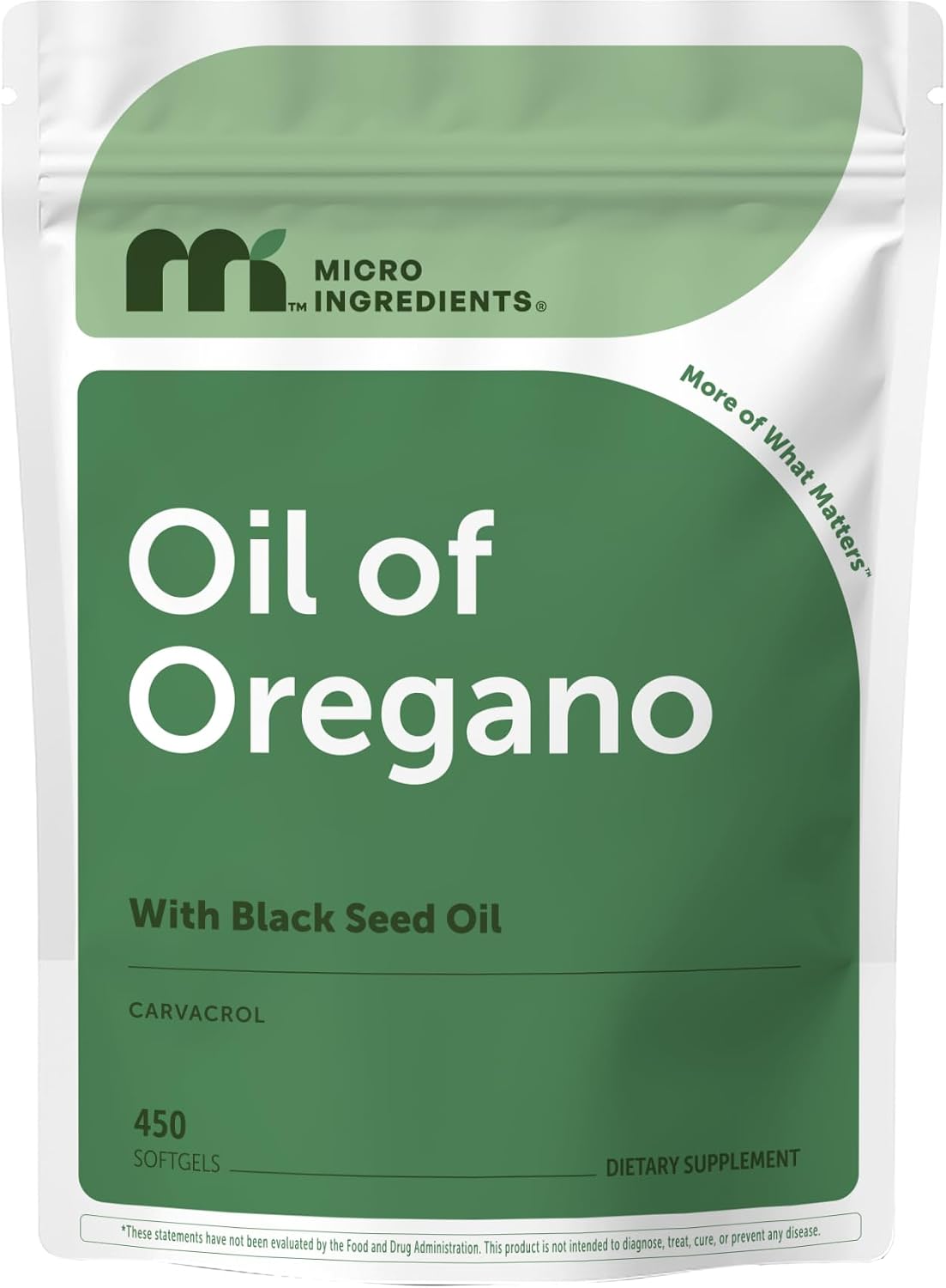 Micro Ingredients Oil Of Oregano 300 count value size display