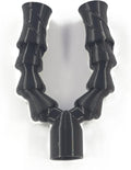 3DReeF Dual Random Flow Generator Kit front view showing black dual nano aquarium nozzles.