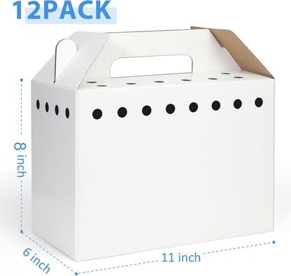 Disposable Cardboard Pet Carrier for Small Animals-12 Pack - Image 2