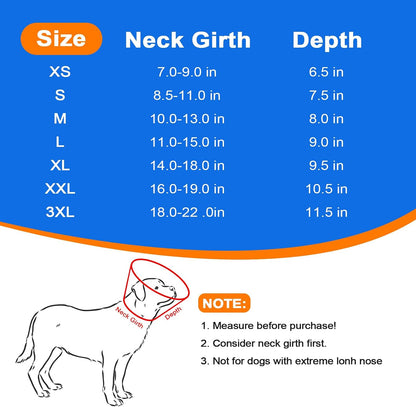 Joypig breathable mesh dog cone collar side angle highlighting soft padded inner lining