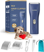 Professional Household Waterproof Low Noise Pet Hair Clippers Electric USB Rechargeable Painless Grooming Tools Hair Grooming Trimmer for Small Medium Dog Cat AP005 Green - Image 13