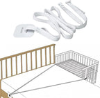 TPAUFY baby bed side cot attachment strap front view showing secure buckle