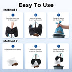 ZOMISIA thirty two inch long handle pooper scooper collapsed for storage