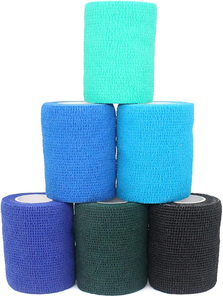 Self Adhesive Bandage Wrap Animal Cohesive Bandage Self Adherent Wrap First Aid Tape for Dogs Cats Horses Birds & Wrist Healing Ankle Sprain (2 Inch Heart 6 Rolls) - Image 15