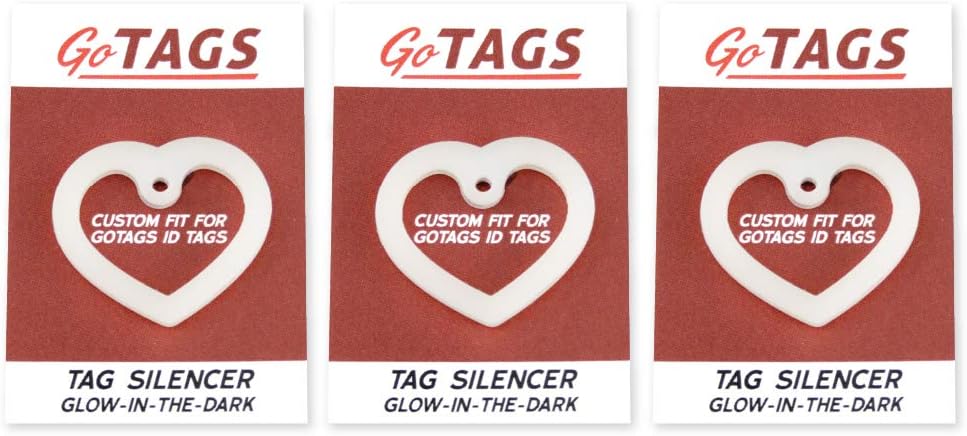 GoTags round dog tag silencer set ready for use