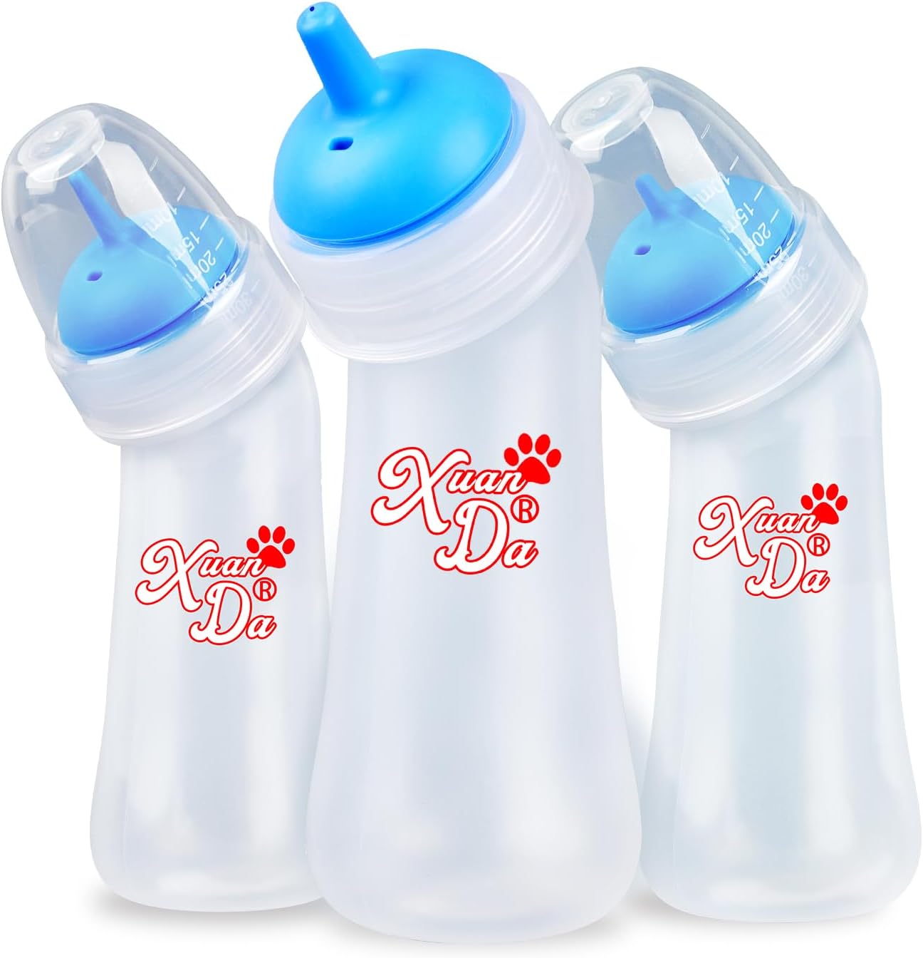 Pet Feeding Bottle,3 Pack Wide Mouth Angled Nursing Bottle, 3 Sizes Nipples with Ventilation Valve Resistant Tearing Perfect for Puppies, Kittens, Small Wildlife(Pink) - Image 9
