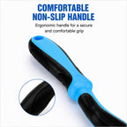 Qicifa deshedding tool demonstrating 2-in-1 functionality