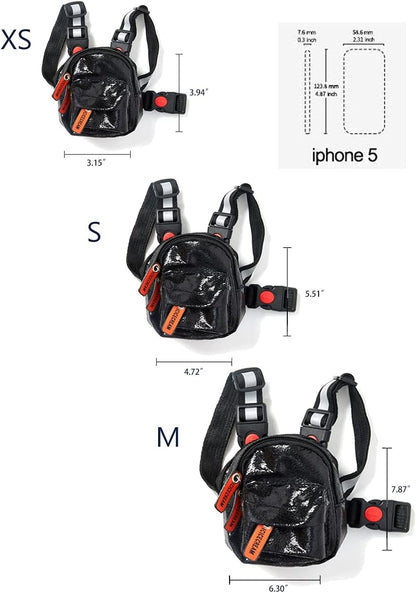 Icicecream reflective dog harness showcasing the night-safe high-visibility strips on the shoulder padding.