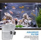 Water flow direction indicator on the durable plastic frame of the HiTauing cartridge.