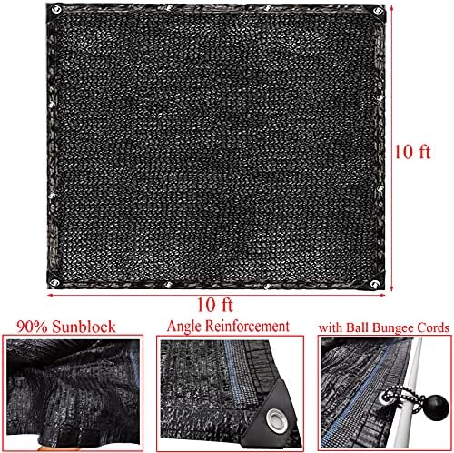 DUENEW dog kennel cover corner grommets and twelve ball bungee cords setup