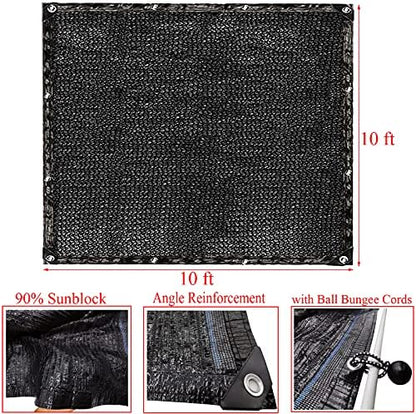 DUENEW dog kennel cover corner grommets and twelve ball bungee cords setup