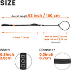 HowGo lightweight dog leash highlighting the integrated nighttime reflective stitching.