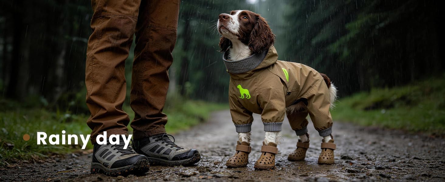 Hertiendo dog paw protector set of four boots