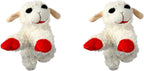 Set of 6 Multipet Lambchop squeaky plush toys for dogs