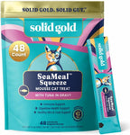 Solid Gold Lickable Cat Treats - Limited Ingredient Chicken SeaMeal(TM) Squeezable Healthy Cat Treats for Indoor Cats - Snack & Topper Squeeze Ups for Cats w/Seaweed for Gut & Immune Support - 3oz/30ct - Image 14