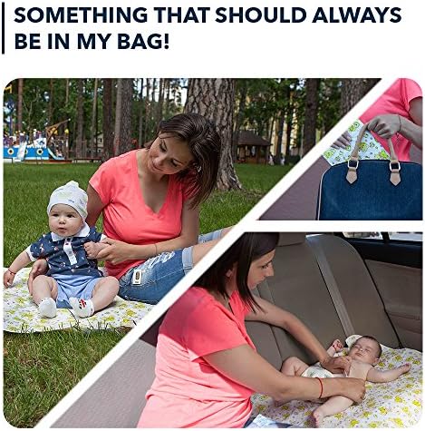 Baby Loovi changing mat inside a diaper bag for portability