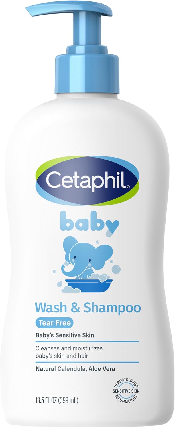 Cetaphil 2-in-1 Baby Shampoo & Body Wash, Tear Free, Calendula, 13.5oz - Image 10