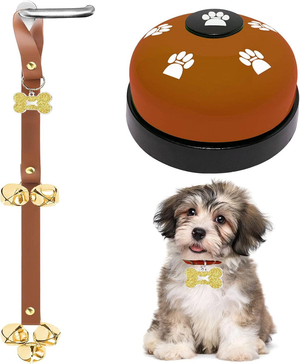 2 Pack Dog Door Bells Dog Doorbell to go Outside Puppy Train Bell for Dogs to Ring to go Potty Puppy Toilet Training Bell Jingle Bells for Door Knob Girl Puppy Essentials Accessories (Pink) - Image 10