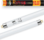 LUCKY HERP T5 UVB Reptile Light 2 Pack, 24W UVB 10.0 Reptile Light Bulb, UVA UVB Fluorescent Lamp Tube, UVB Lamp for Lizards, Turtles, Chameleons, Tortoises - Image 9