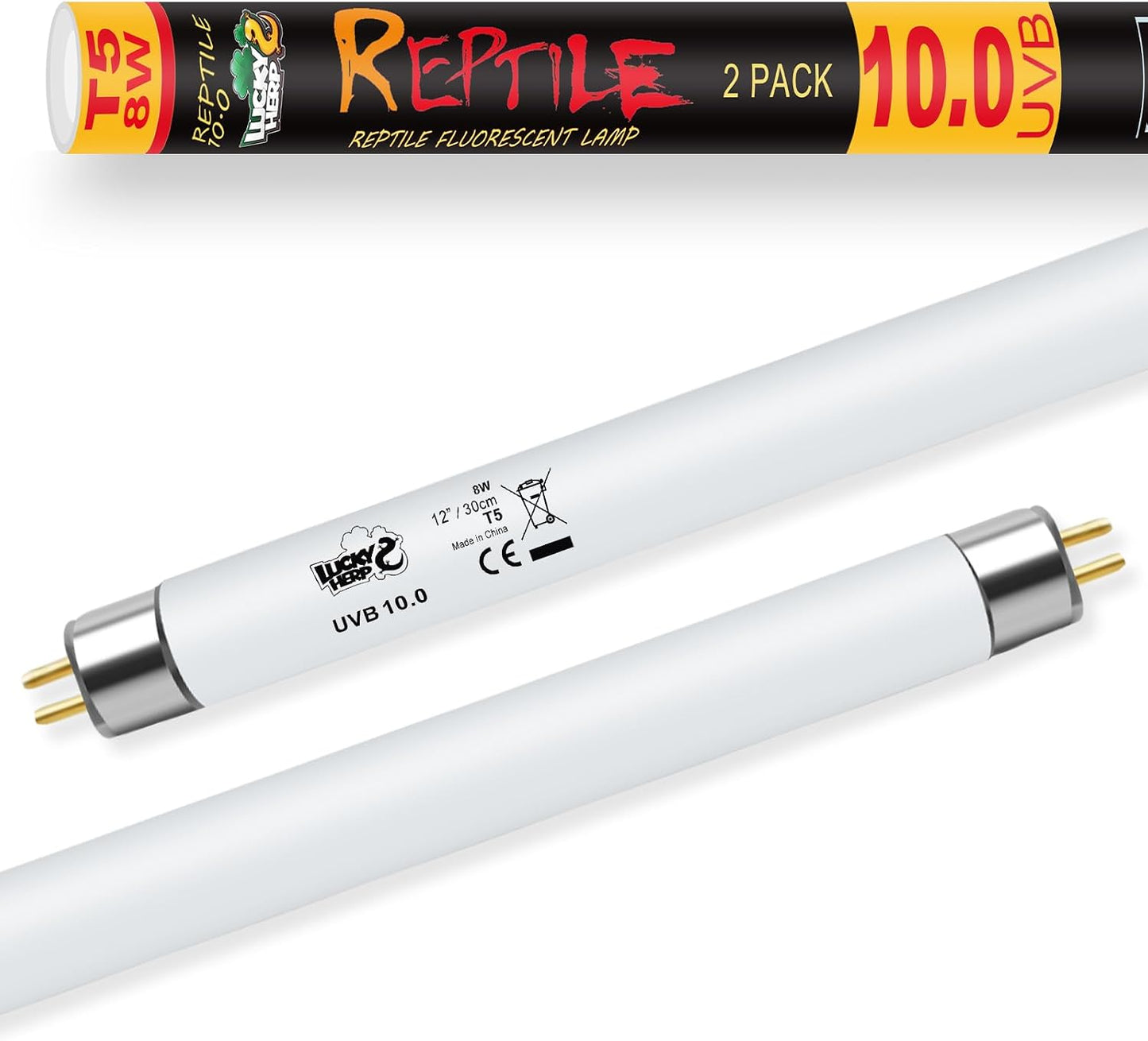 LUCKY HERP T5 UVB Reptile Light 2 Pack, 24W UVB 10.0 Reptile Light Bulb, UVA UVB Fluorescent Lamp Tube, UVB Lamp for Lizards, Turtles, Chameleons, Tortoises - Image 9