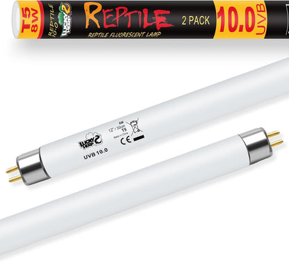 LUCKY HERP T5 UVB Reptile Light 2 Pack, 24W UVB 10.0 Reptile Light Bulb, UVA UVB Fluorescent Lamp Tube, UVB Lamp for Lizards, Turtles, Chameleons, Tortoises - Image 9