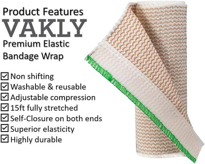 Pack of 10 Vakly compression wraps imported from the USA for Indian first aid kits