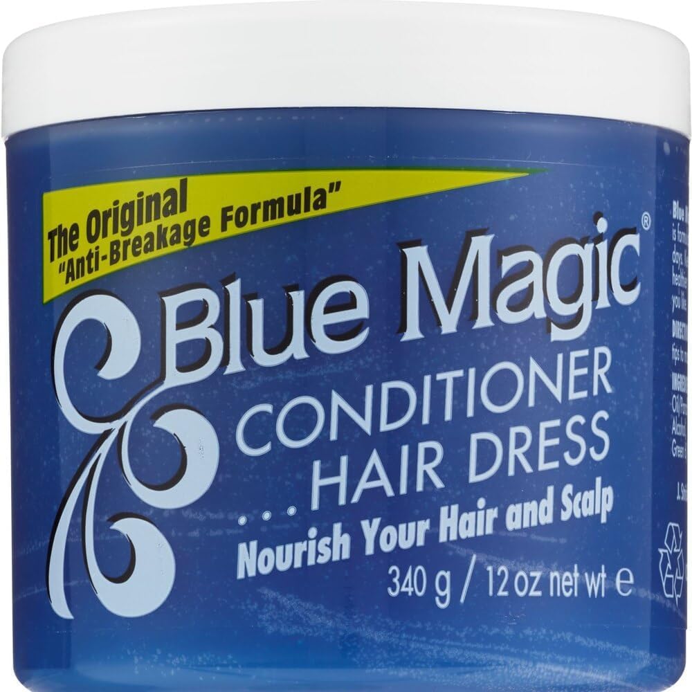 Blue Magic Conditioner Hair Dress original jar front view