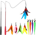 MeoHui interactive cat wand toy front view with retractable rods