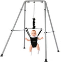 Cowiewie baby jumper exerciser front view with support stand