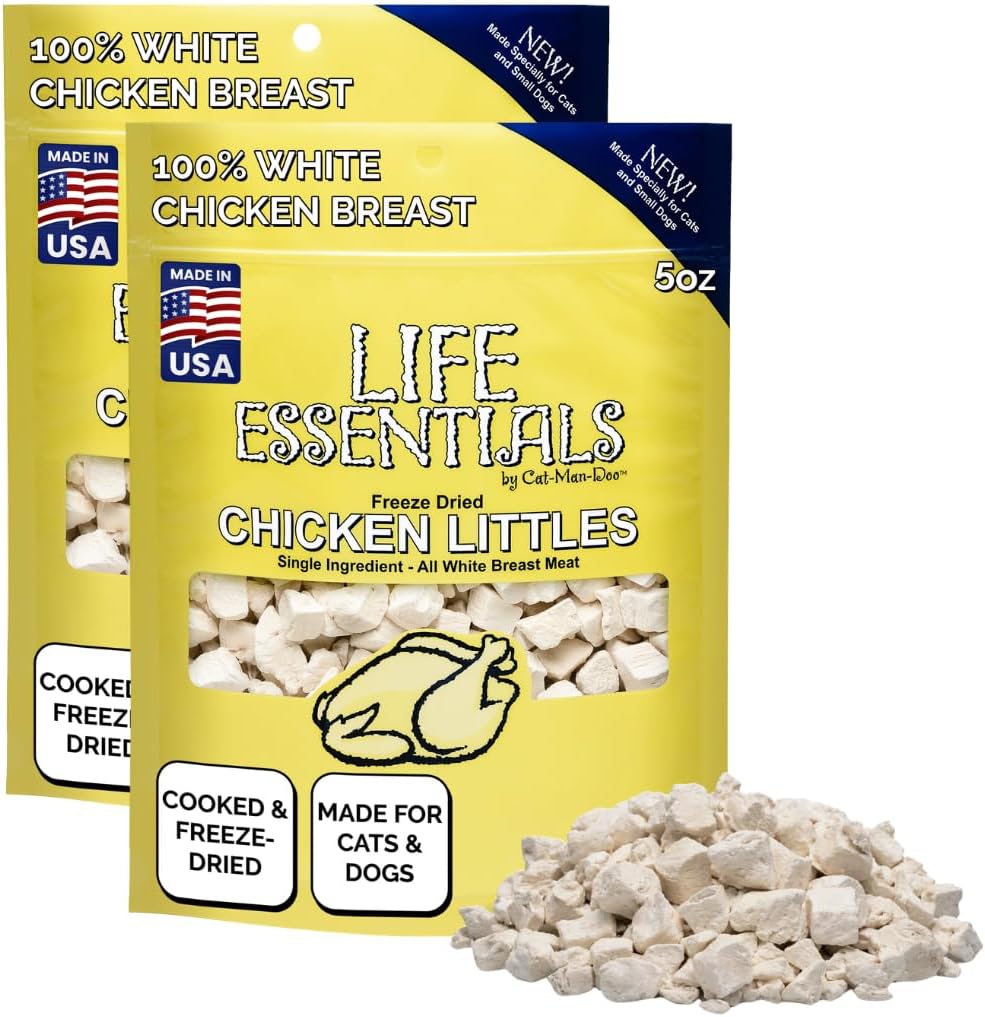 Life Essentials by Cat-Man-Doo | Chicken Littles - 5oz Bag | Freeze Dried Chicken Cat & Dog Treats | Healthy, Single Ingredient, Training Treats, High Protein - Image 10